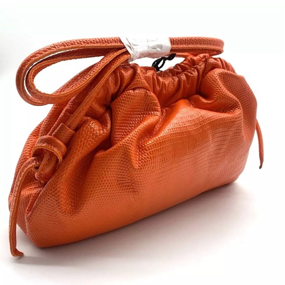 Mansur Gavriel Mini Cloud Lizard Embossed Leather Clutch - Picture 3 of 6